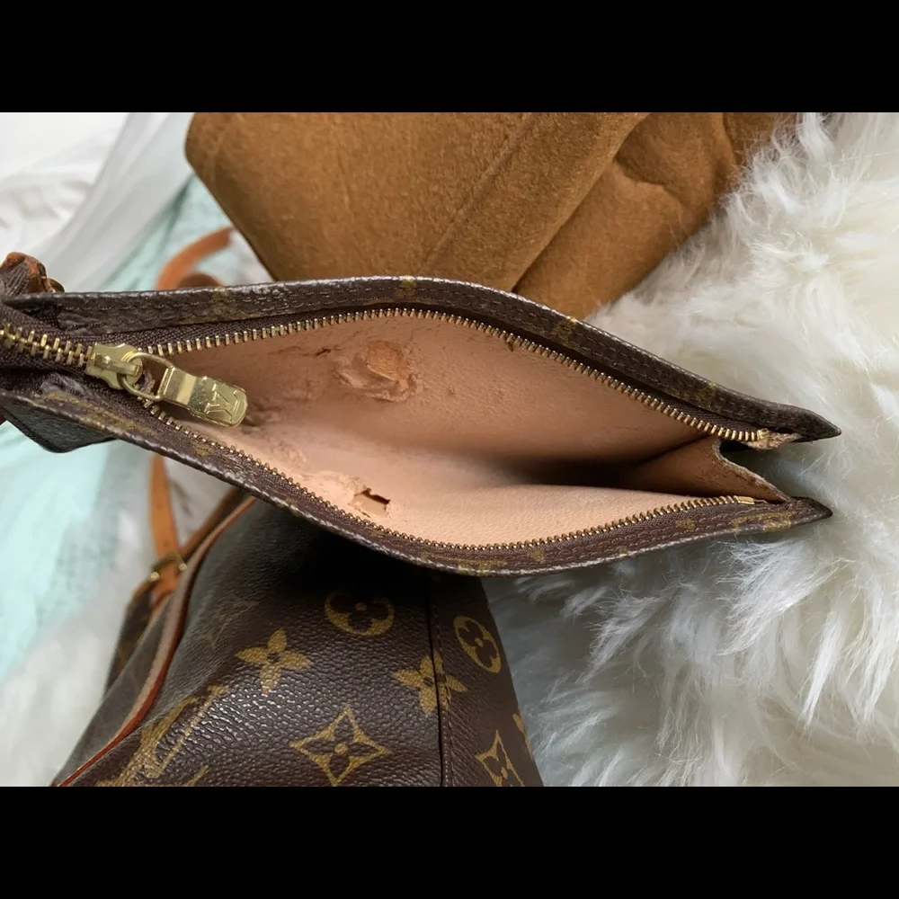 Louis Vuitton Brown and Tan Tote Bag With Wallet